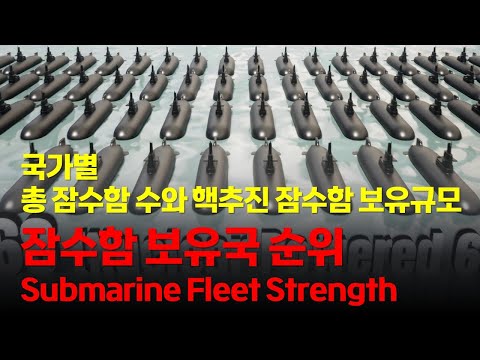 전 세계 잠수함 보유국가 순위 | 해군 군사력 잠수함 전력 비교