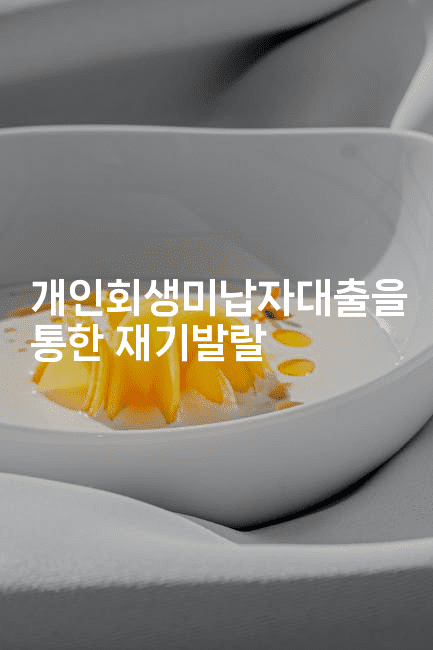 개인회생미납자대출을 통한 재기발랄-해바리움